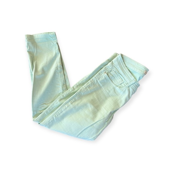 ZARA trafaluc Core denim collection jeans slim Size 4 small Light Green - Picture 3 of 9